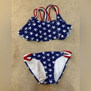 Xhilaration star and stripes 2 piece